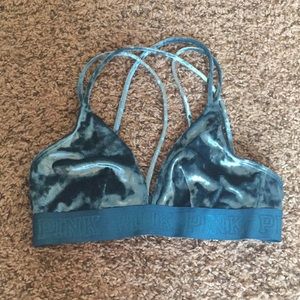 VIctorias Secret Pink Velour Bralette